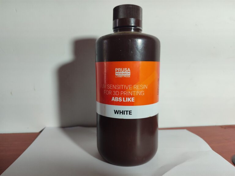 Brown Bottle Containing UV sensitive resin for 3D printing